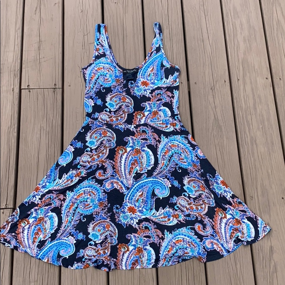 Multi-colored stretch dress, size M